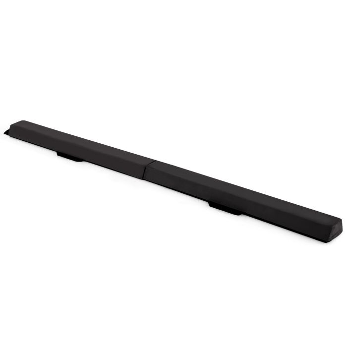 ARVONELL 210 CM Folding Balance Beam with Removable Suede Cover and Non-slip Bottom for Kids-Black