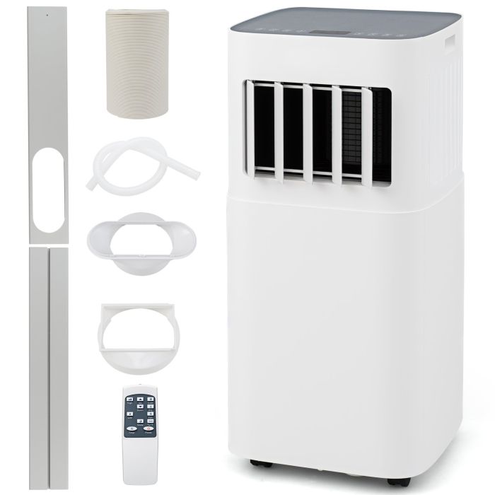 7000 BTU Portable Air Conditioner 4-In-1 Floor AC Unit-White