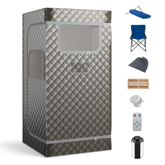 Steam Tent - Portable Steam Sauna for Home with 3L Steam Generator-Grey