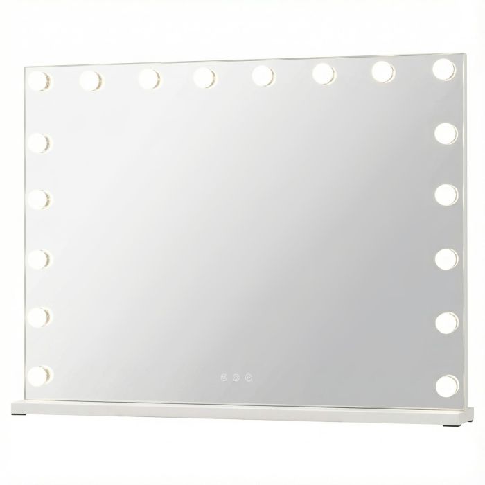 WAVOR Hollywood Vanity Mirror with 3 Light Colors and Adjustable Brightness-White-L