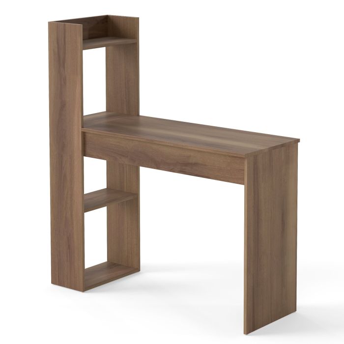 Home Office Desk with Bookshelf 110cm Study Writing Table-Oak