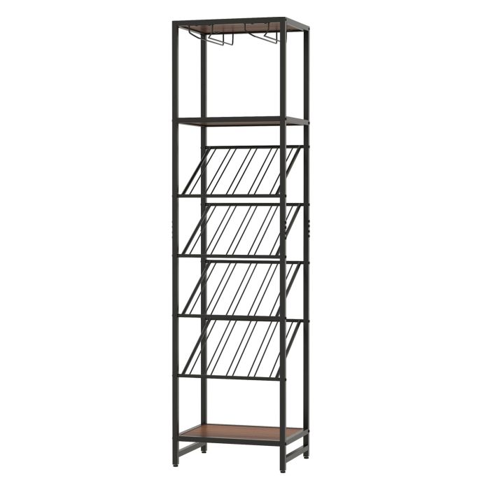 7-Tier Freestanding Wine Rack Liquor Storage Stand