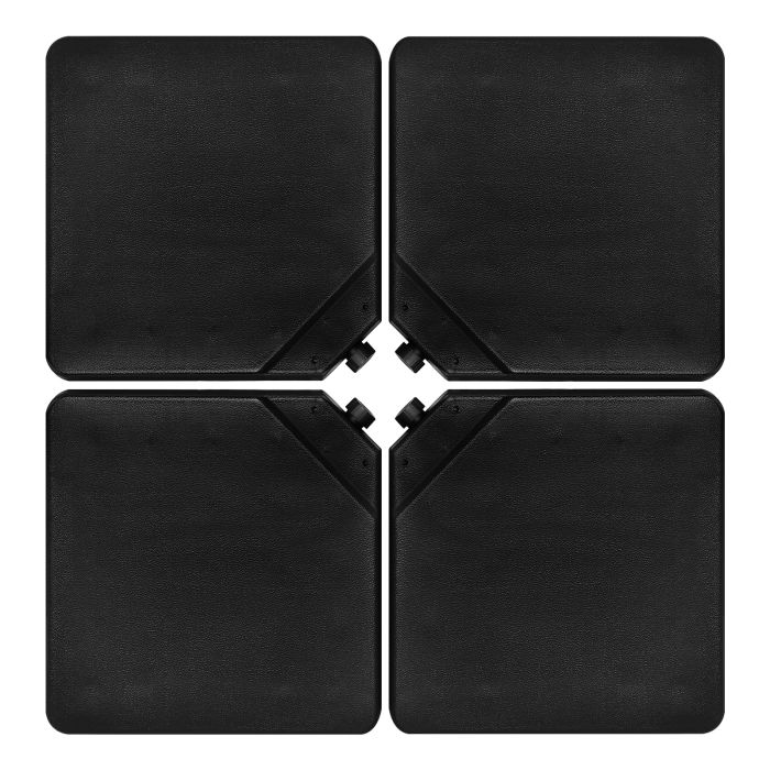 4 Pieces Portable Square Outdoor Umbrella Base with Handle