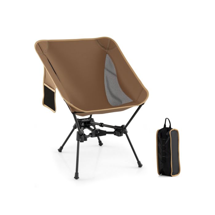 Portable Camping Chair Ultra-Lightweight Foldable Backpacking Chair-Coffee