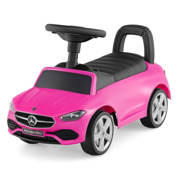 NECA Ride on Sliding Car with Steering Wheel with Horn and Engine Sound-Pink