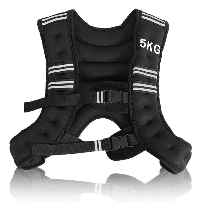 Weighted Vest 5kg with Reflective Stripe and Adjustable Straps