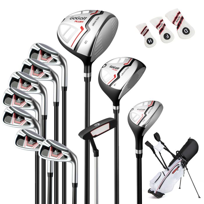 OATHLEY Women's Complete Golf Clubs and Bag Set Right Handed-Red