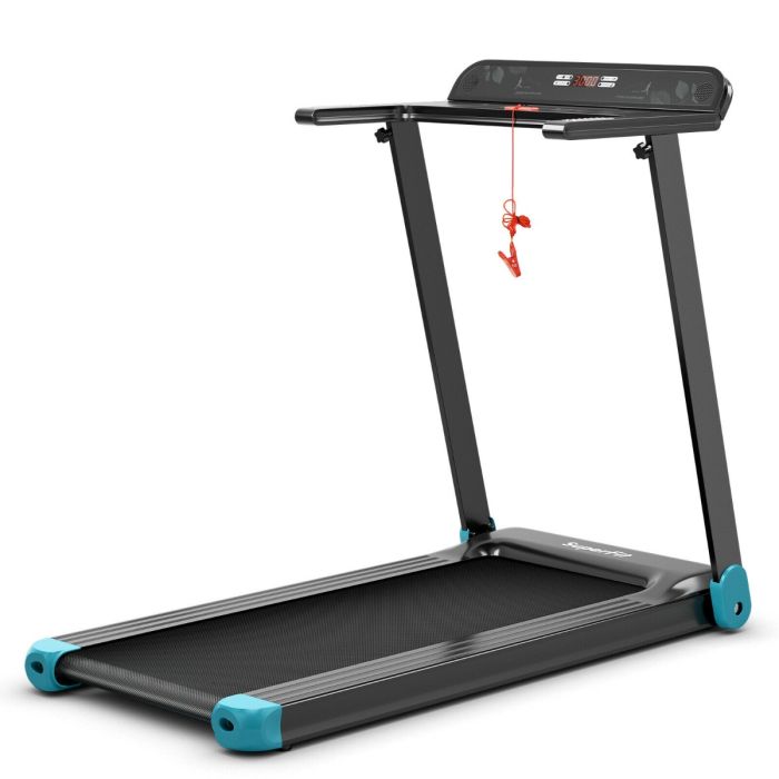 Treadmill - Folding Treadmill with APP Control and Bluetooth Speaker-Blue