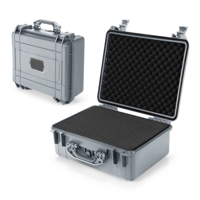 SVARO Waterproof Hard Case with Foam Insert-34x31x16cm-Grey