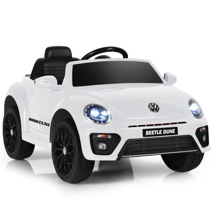 Volkswagen Beetle Electric Kids Ride-On Car with Remote Control - White