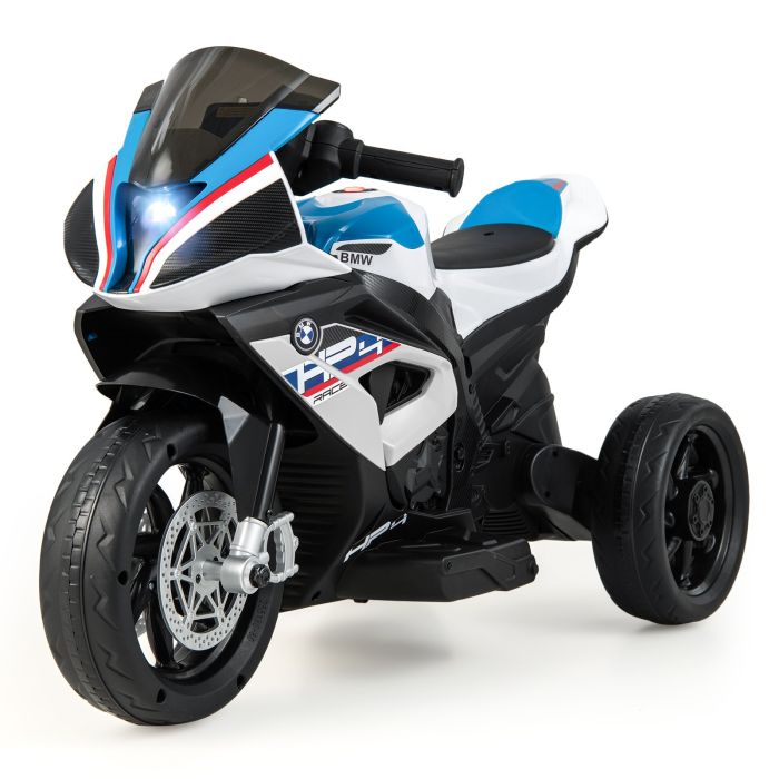 Kids Electric Motorcycle - 12V Kids Motorcycle RideOn Toy - White