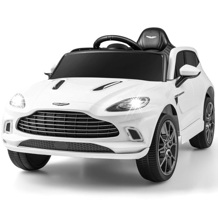 Aston Martin DBX Kids Ride On Car with Lockable Doors - White