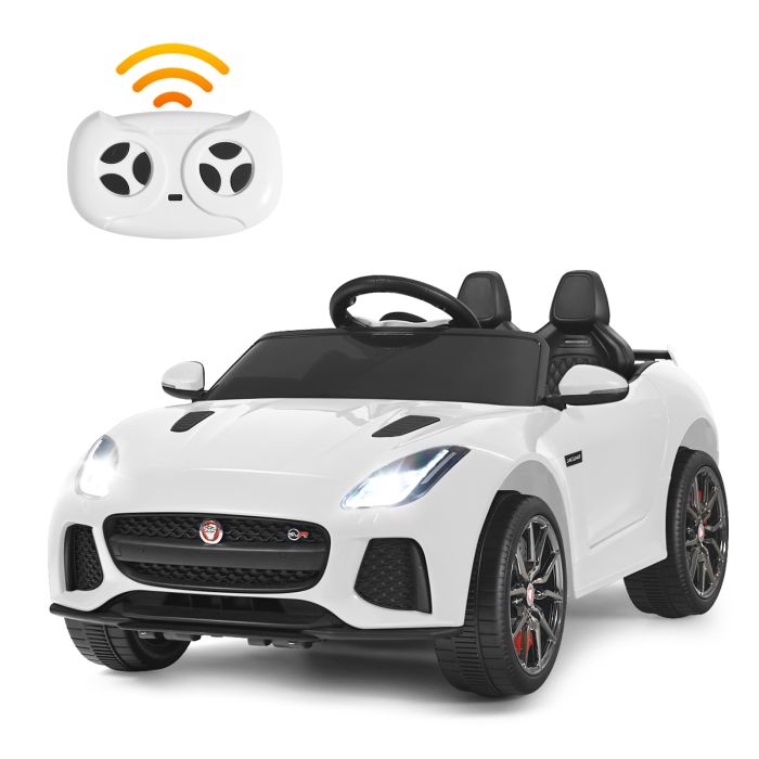 Jaguar F-Type SVR Kids Ride On Car with Remote control - White