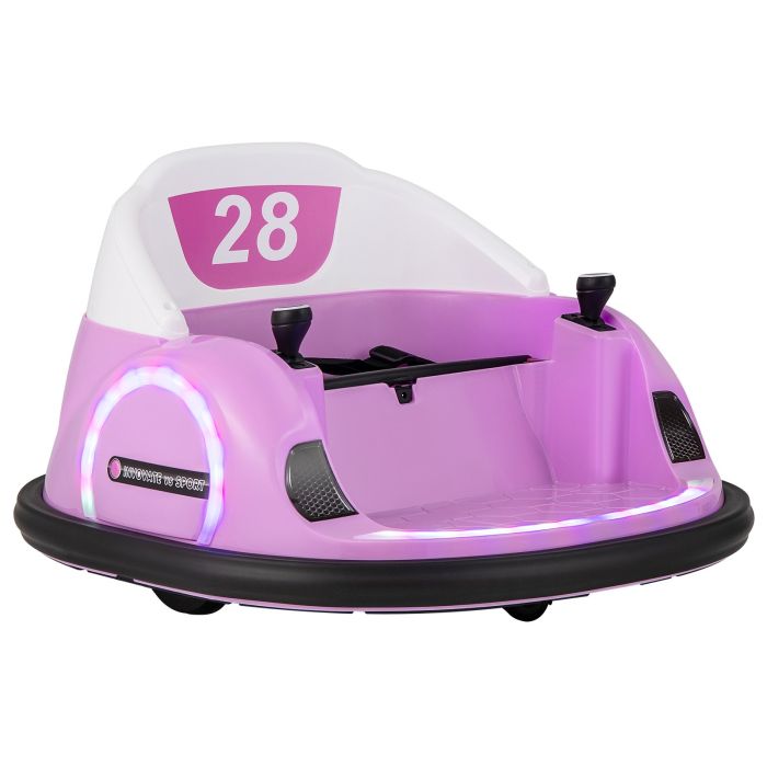 Kids Electric Car - Kids Ride on Battery Powered Bumping Car - Pink