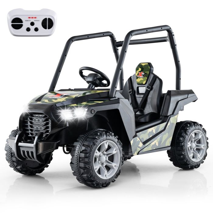LUENOV 24V Kids Ride-on Car with 3 Adjustable Speeds-Camouflage