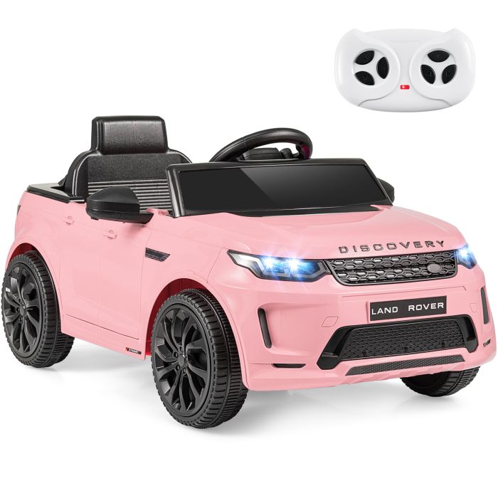 DENZA 12V Ride on Car with Remote Control and Music Licensed Land Rover-Pink