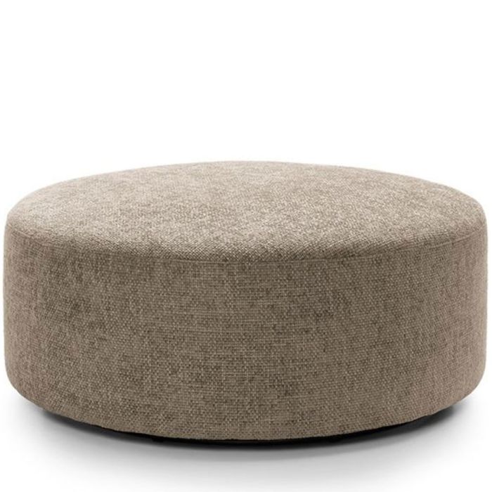 Zazzles Smart Linen Large Swivel Footstool - Taupe