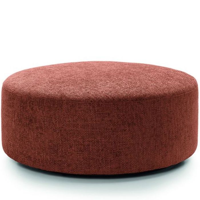 Zazzles Smart Linen Large Swivel Footstool - Burnt Orange