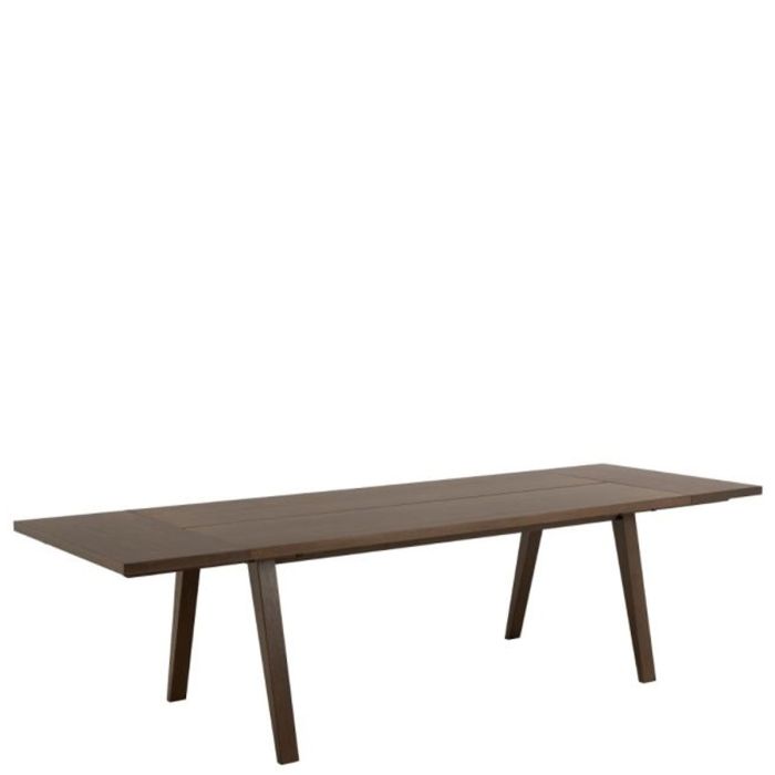 RAVELLY Rectangular Extendable Dining Table - Smoked Oak