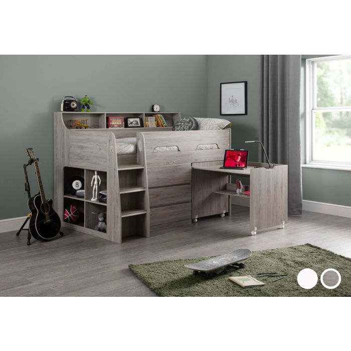Jupiter Midsleeper Bed - Grey