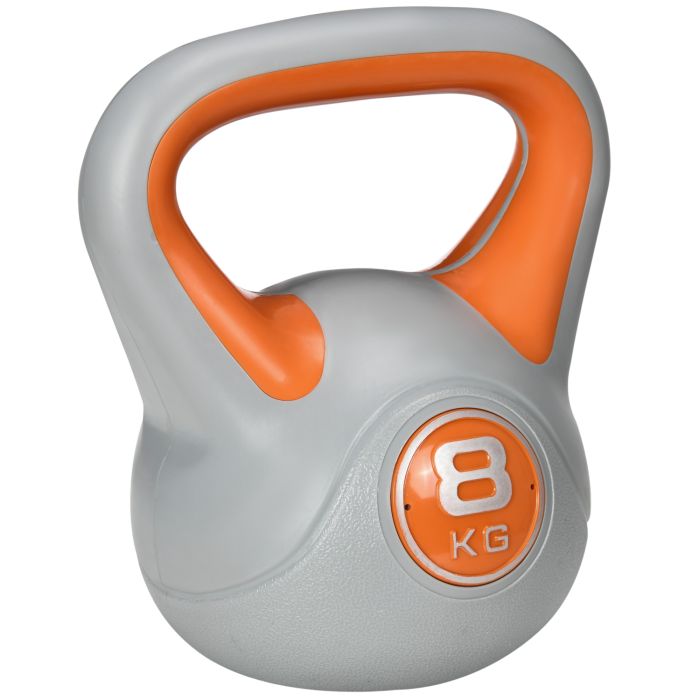 SPORTEDGE Kettlebell Kettle Bells with Handle Orange and Grey