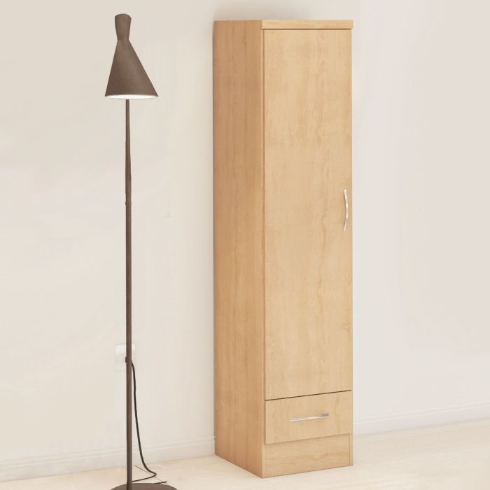 Wardrobe - NEWBIGGIN 1 Door Wardrobe Sonoma Oak Effect 40cm