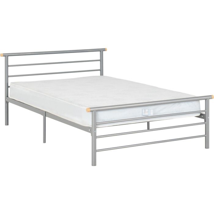 Orion 4ft6 Double Bed - Silver