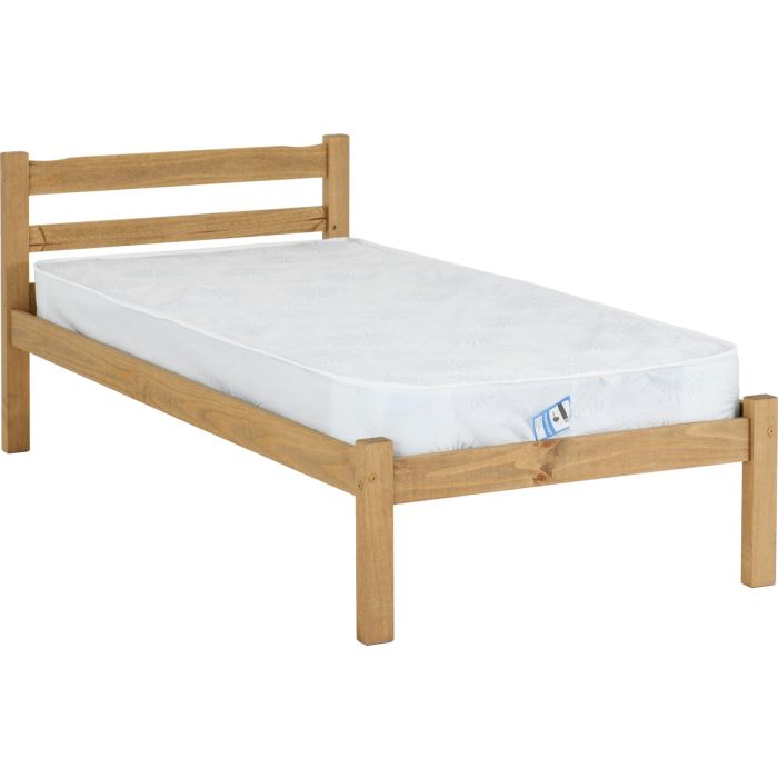 Panama 3ft Single Bed - Natural Wax