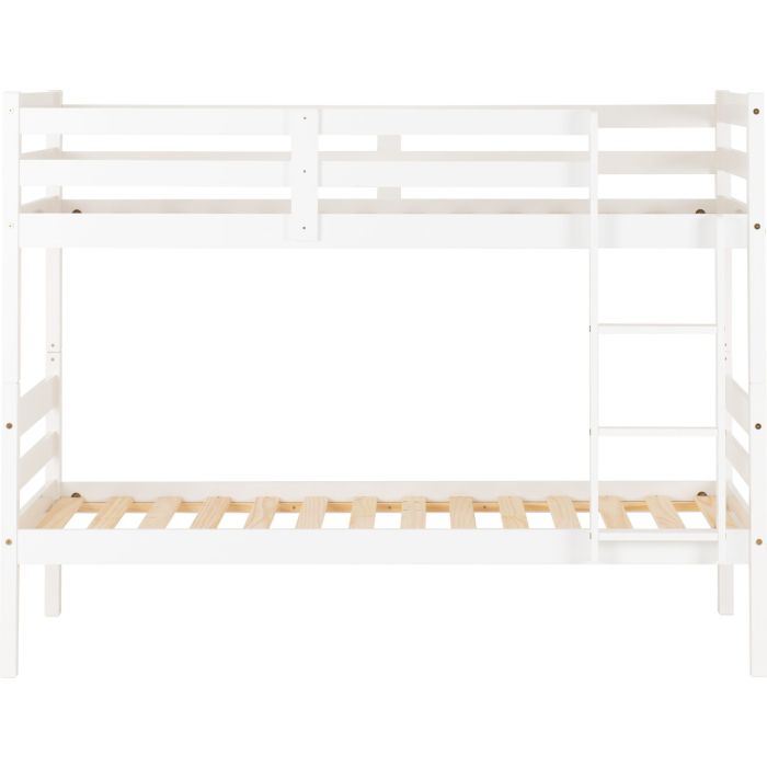 Panama 3ft Single Bunk Bed - White