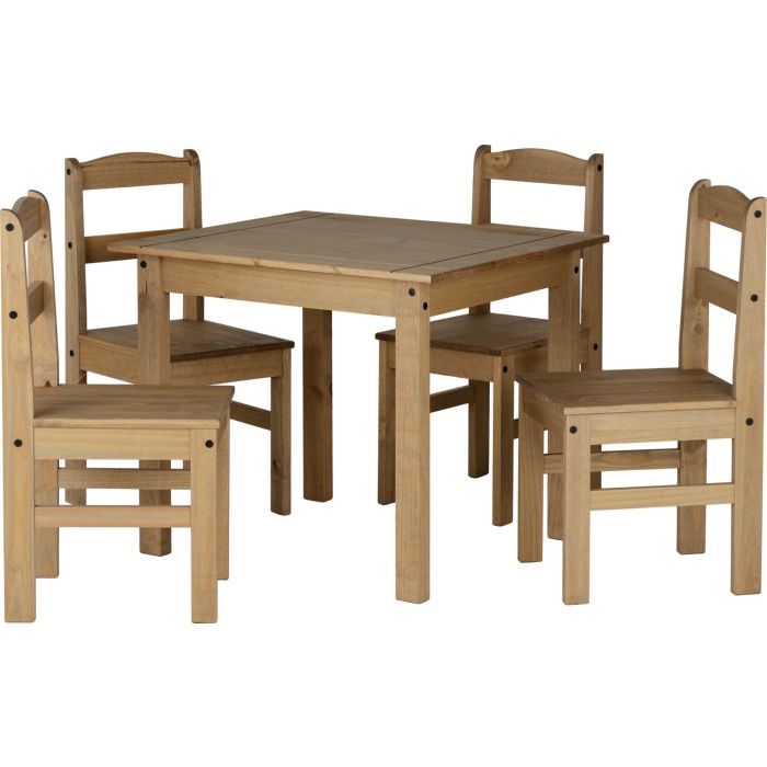 Panama Dining Set - Natural Wax