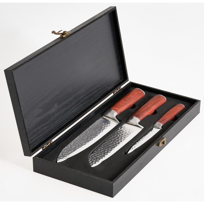 JASTREL Knives Set of 3 - Brown