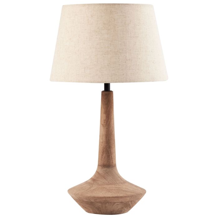 CHARINGDON Table Lamp Mango Wood - Brown