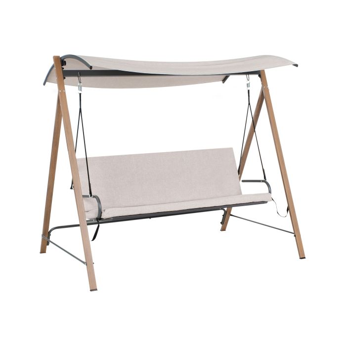 HOLMSBURY Metal Patio Swing - Beige