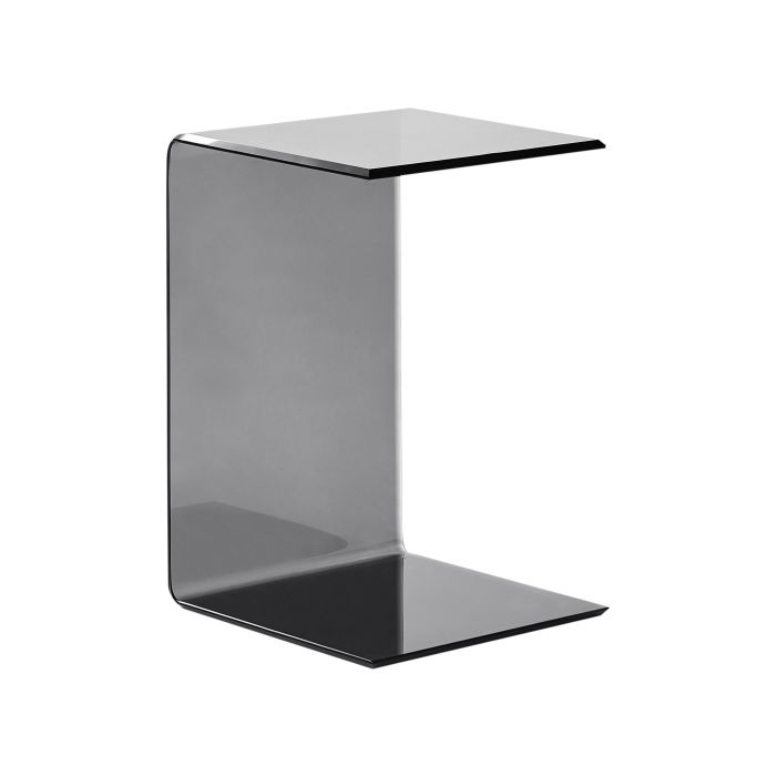 Glass Side Table Black LOURDES