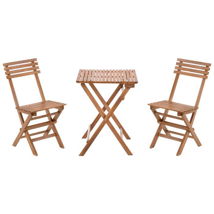 YENDEN Garden Bistro Set Folding - Brown