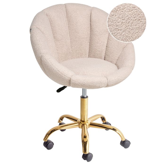 ISLINGTONMERE Fabric Office Desk Chair - Beige