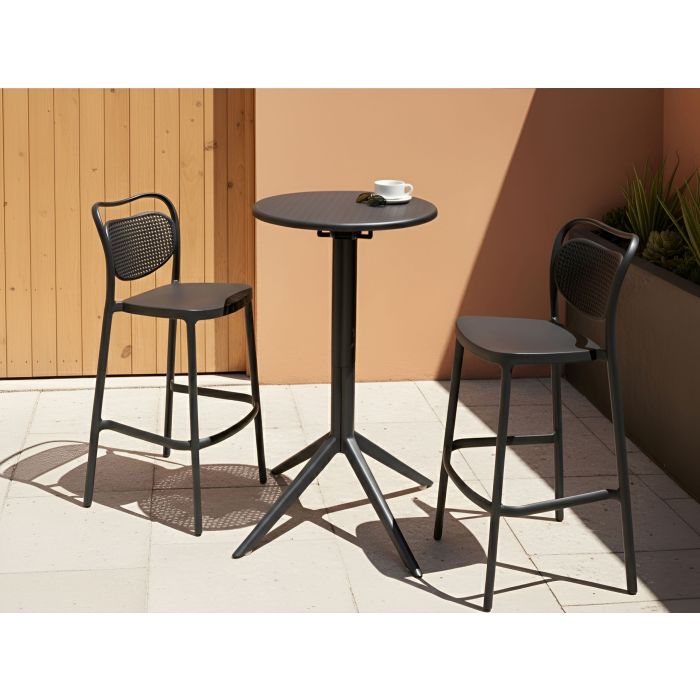 BIPAXI Garden Bar Table - Black