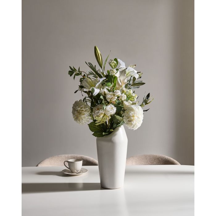 BIDEXA Artificial FLora Bouquet - White