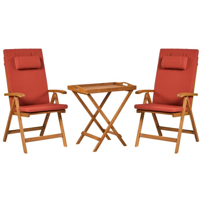 BREEZ Garden Bistro Set - Red