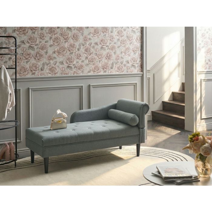 CAMAXO Fabric Right Hand Chaise Longue - Green