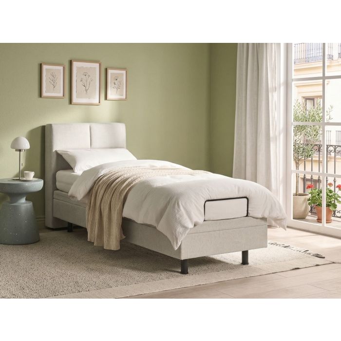 PELDREN Cotton Decorative Cushions Floral Pattern Set of 3 - White