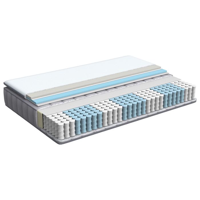 SAMREST Memory Foam Pocket Sprung Mattress EU Small Double - White