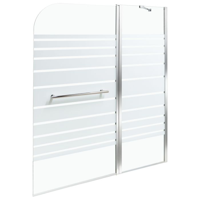 Shower Bath Screen TUAPI 140 x 120 cm Silver