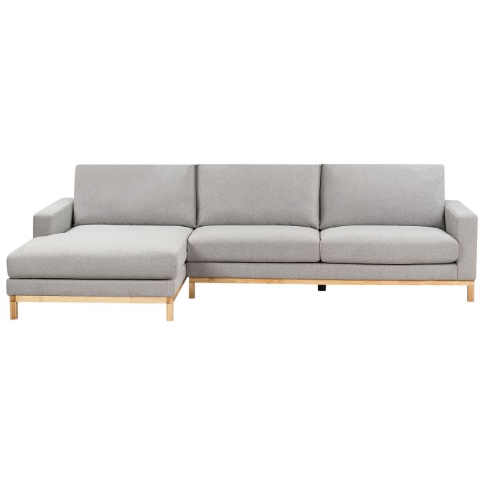 Right Hand Fabric Corner Sofa Grey SIGGARD
