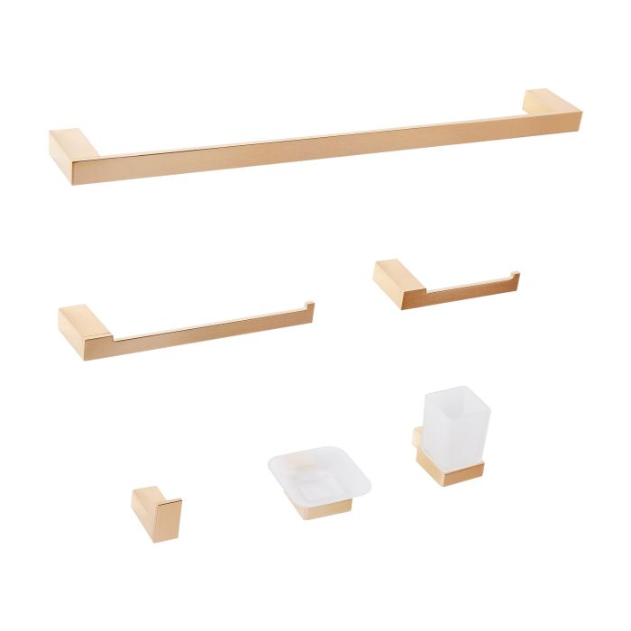 WINSHURST 6-Piece Bathroom Hardware Set - Gold