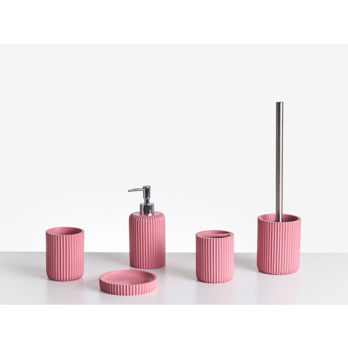 WOBURNLEIGH 5-Piece Bathroom Accessories Set - Pink