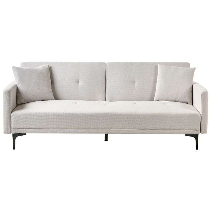 3 Seater Sofabed - LEWI Fabric Light Beige