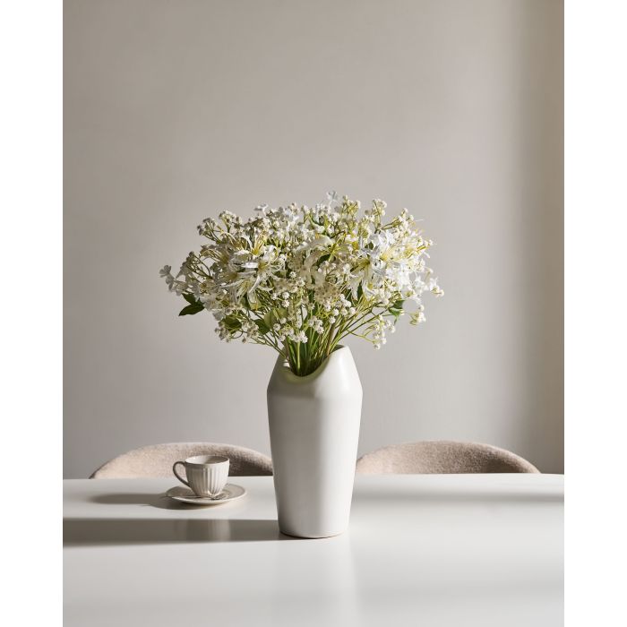 BIJERO Artificial FLora Bouquet - White