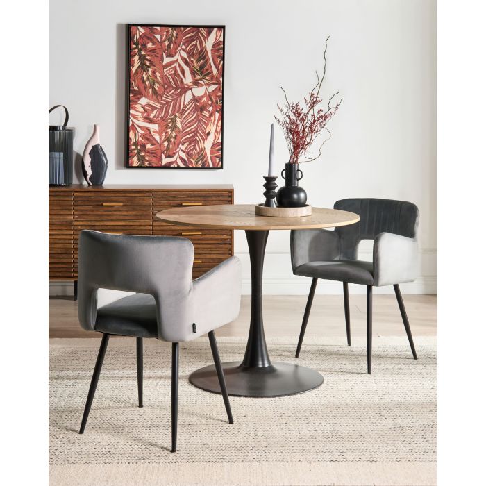 CISERO Decorative Vase - Black and Beige