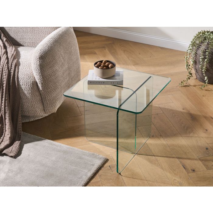 RAKUXA Abstract Style Side Table - Transparent
